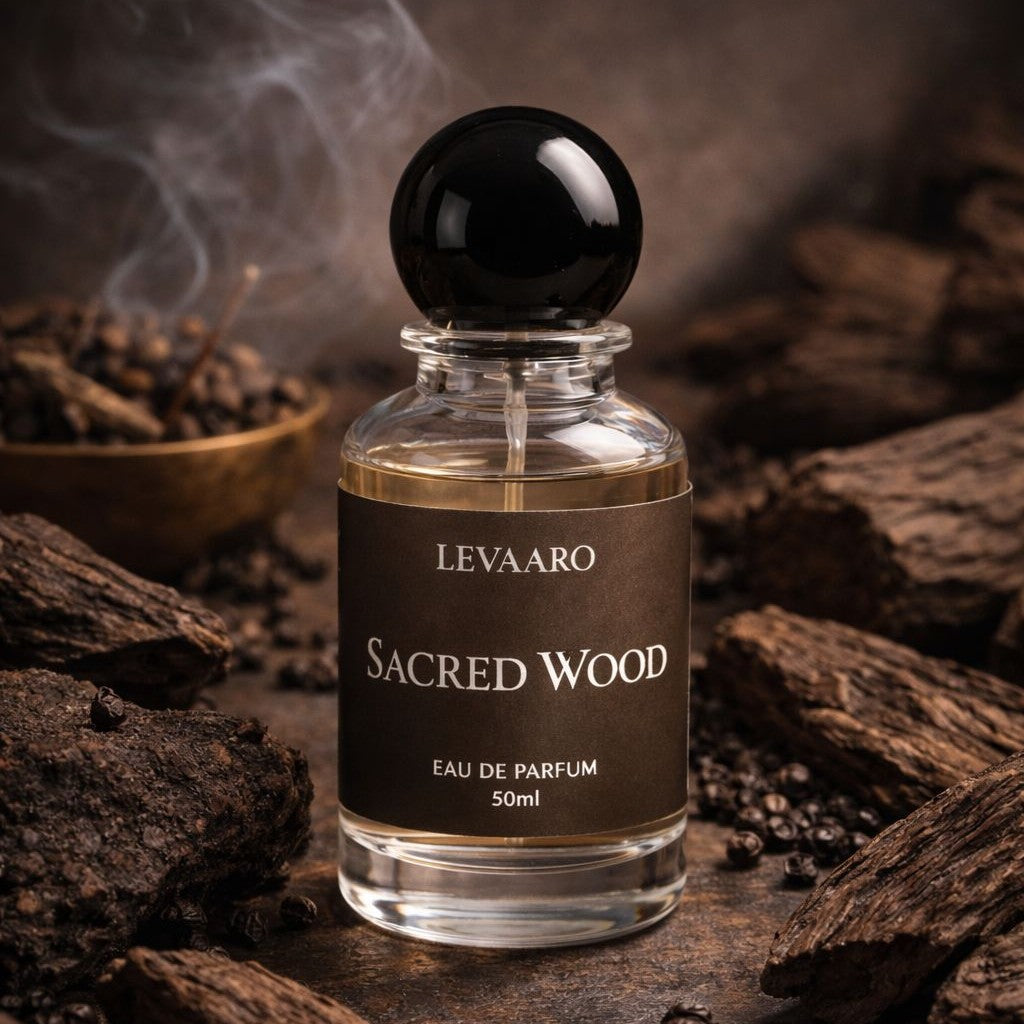 Levaaro Sacred Wood perfume bottle